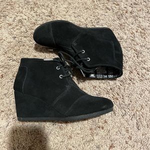 TOMS wedge booties- SOLD